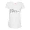 the oc allergic reaction Maternity Scoop Neck T-shirt