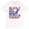 my cat and i stay in tonight T-Shirt