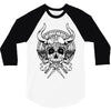 skull viking 3/4 Sleeve Shirt