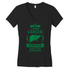 I am a Liver Cancer Survivor - What's Your Superpower? Women's V-Neck T-Shirt