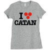 i love board games! Ladies Fitted T-Shirt