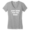 just here for the boos Women's V-Neck T-Shirt