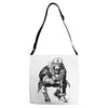 comunist monkey Adjustable Strap Totes