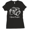 camera photographer Ladies Fitted T-Shirt