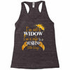 i'm not a widow i'm a wife to a husband with wings Racerback Tank