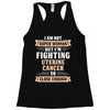 I am Not Super Woman But I'm Fighting Uterine Cancer So Close Enough Racerback Tank