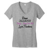 Dear Parents Tag You're It Love Teachers Women's Women's V-Neck T-Shirt