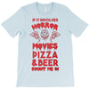 horror movies, pizza and beer T-Shirt
