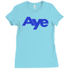 vote aye for scotland scottish yes independence Ladies Fitted T-Shirt