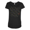 guns and swords and tacos Maternity Scoop Neck T-shirt