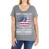 Veteran Don't Thank Me Thank My Brothers Who Never Came Back Ladies Curvy T-Shirt