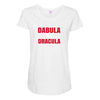dabula or dracula Maternity Scoop Neck T-shirt