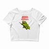 hippity hoppity get off my property Crop Top