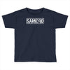 samcro funny retro biker gang sons fancy dress anarchy vintage Toddler T-shirt