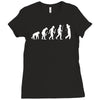 evolution of a golfer Ladies Fitted T-Shirt