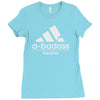 abadass aquarius funny horoscope Ladies Fitted T-Shirt