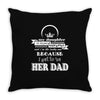 i get awesome husband Throw Pillow
