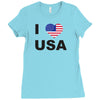 i love usa Ladies Fitted T-Shirt