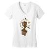 groovy baby groot 2 Women's V-Neck T-Shirt