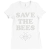save the bees (2) Ladies Fitted T-Shirt