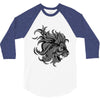 lion zentangle 3/4 Sleeve Shirt