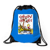 calvin hobbes Drawstring Bags