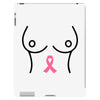 breast with pink ribbon iPad 3 and 4 Case