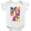 made in the am Baby Onesie