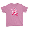 breast cancer awareness hope ribbon heart Youth Tee