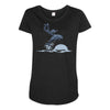 dolphin rider Maternity Scoop Neck T-shirt
