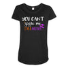 you can't scare me i'm a mother Maternity Scoop Neck T-shirt