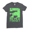 never forget Ladies Fitted T-Shirt