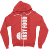 big fan of fast food Zipper Hoodie