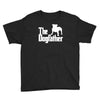 the dogfather  nerd retro der pate godfather fun Youth Tee