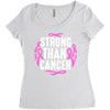 strong than cancer Women's Triblend Scoop T-shirt