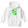 mad engine marvel brand punisher scar glow in the dark Youth Hoodie