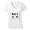 Love Wins Women's V-Neck T-Shirt