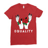 equality white Ladies Fitted T-Shirt