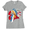 chief many feathers Ladies Fitted T-Shirt
