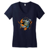 shark knight graphic Women's V-Neck T-Shirt