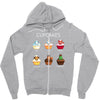 cupcakes Zipper Hoodie