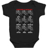 expressions of captain holt Baby Bodysuit