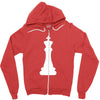 Chess King and Pawn Zipper Hoodie