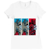 rock, paper, dragon Ladies Fitted T-Shirt