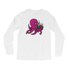 purple octopus playing the bagpipes Long Sleeve Shirts