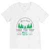 life is short take the trip buy the shoe V-Neck Tee