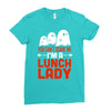 lunch lady Ladies Fitted T-Shirt