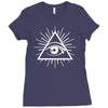 all seeing eye Ladies Fitted T-Shirt