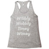 wibbly w0bbly Racerback Tank