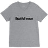 beautifull woman V-Neck Tee